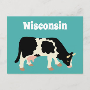 Wisconsin Dairy Cow Postcard