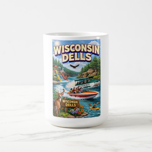Wisconsin Dells Adventure – Waterparks and Ducks Coffee Mug (Center)