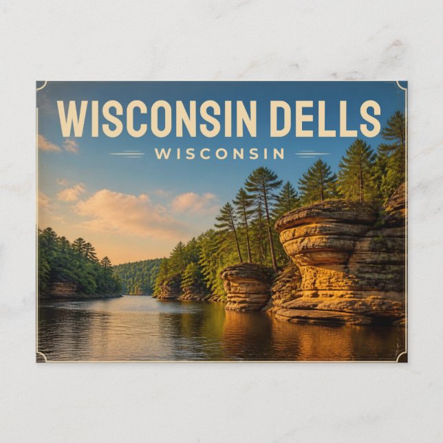 Wisconsin Dells, Wisconsin Postcard (Front)