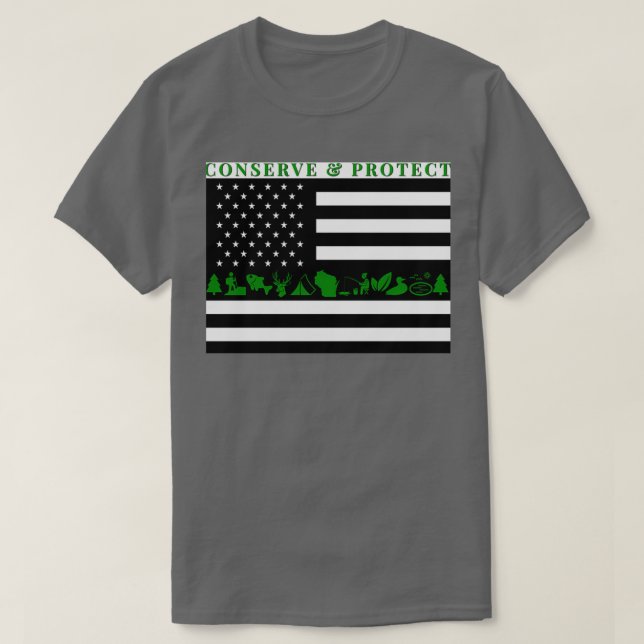 Wisconsin DNR Conservation Warden T-Shirt (Design Front)