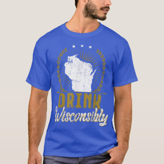 Wisconsin Drinking Alcoholic Wisconsinites Beer Lo T-Shirt