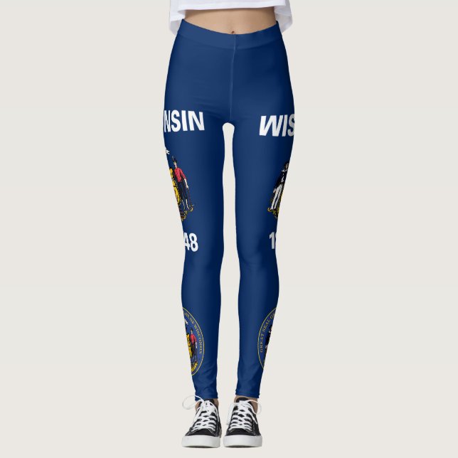 Wisconsin flag leggings (Front)