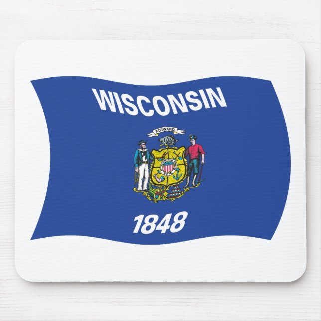 Wisconsin Flag Mousepad (Front)