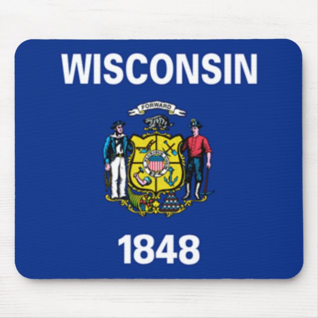 Wisconsin Flag Mousepad (Front)
