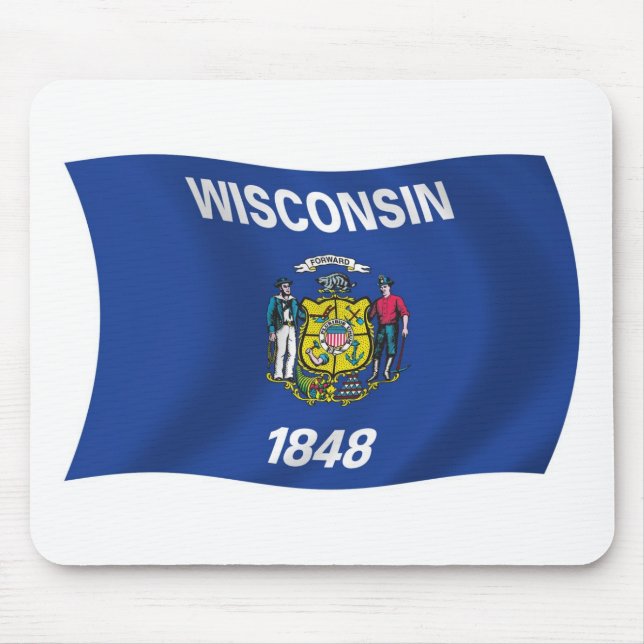 Wisconsin Flag Mousepad (Front)