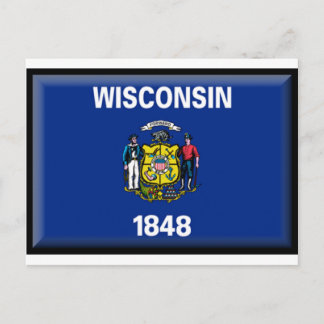 Wisconsin Flag Postcard