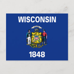 Wisconsin Flag Postcard