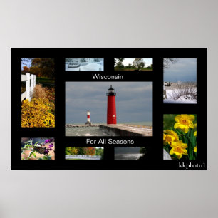 Wisconsin For All Seasons Poster
