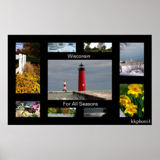 Wisconsin For All Seasons Poster