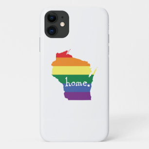 Wisconsin Gay Pride Map of Home Case-Mate iPhone Case