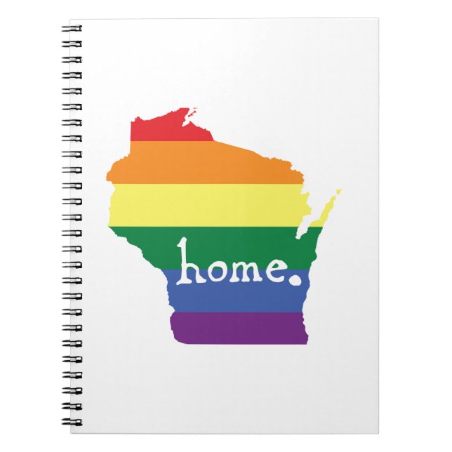 Wisconsin Gay Pride | Map of Home Notebook (Front)