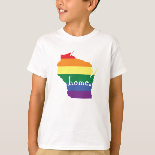 Wisconsin Gay Pride Map of Home T-Shirt