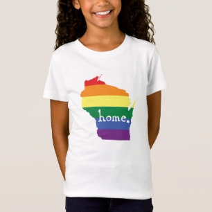 Wisconsin Gay Pride   Map of Home T-Shirt