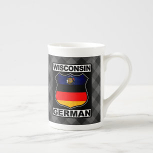 Wisconsin German American Bone China Mug