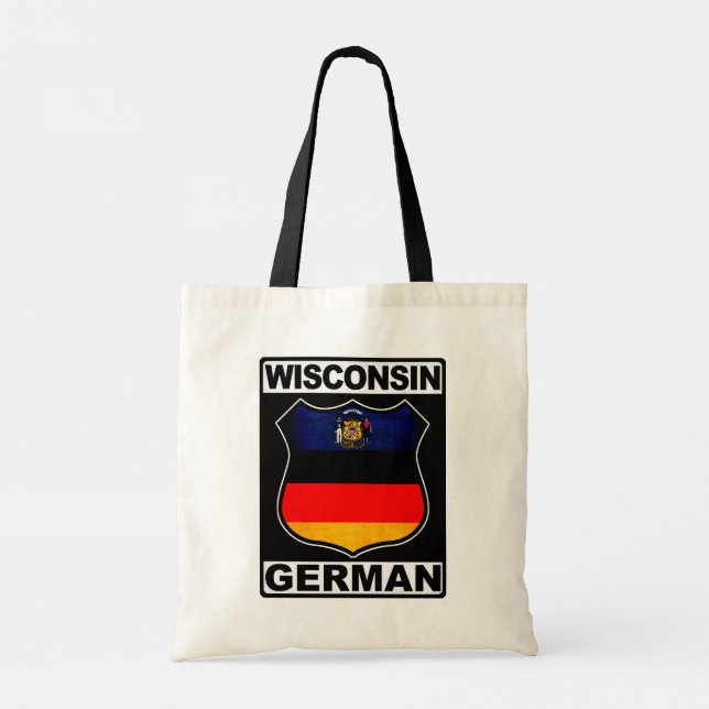 Wisconsin German American Tote Bag (Back)