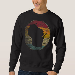 Wisconsin Gif Retro Style Vintage State 70s 80s 90 Sweatshirt