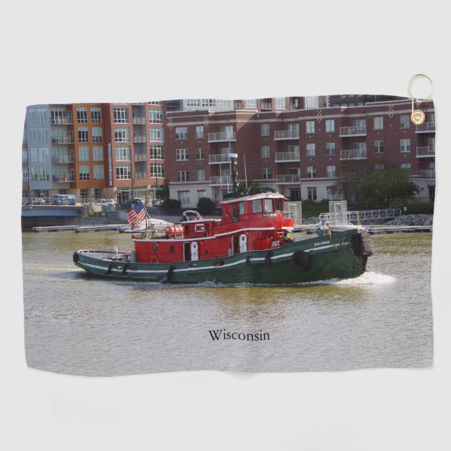 Wisconsin golf towel (Horizontal)