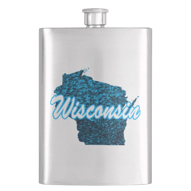 Wisconsin Hip Flask (Front)