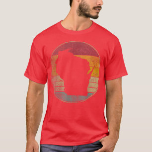 Wisconsin Home Pride Vintage Distressed Retro 70s  T-Shirt