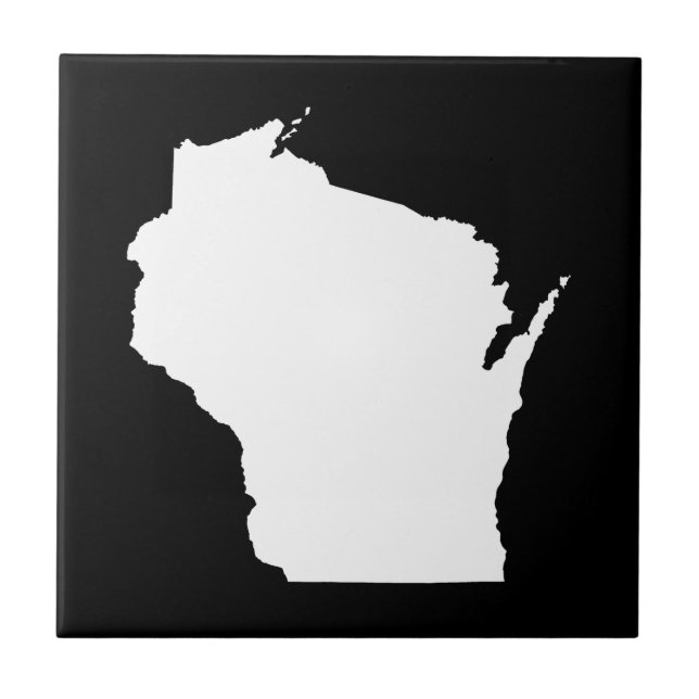 Wisconsin in White Tile (Front)