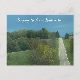 Wisconsin Landscape Photography Saying hi Postcard
