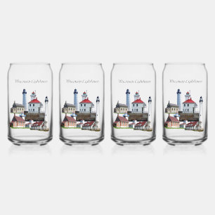 Wisconsin Lighthouses can glass