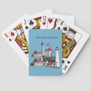 Wisconsin Lighthouses playing cards