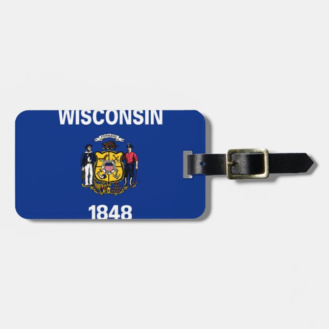 Wisconsin Luggage Tag (Front Horizontal)