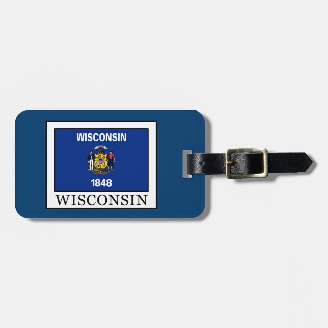 Wisconsin Luggage Tag (Front Horizontal)