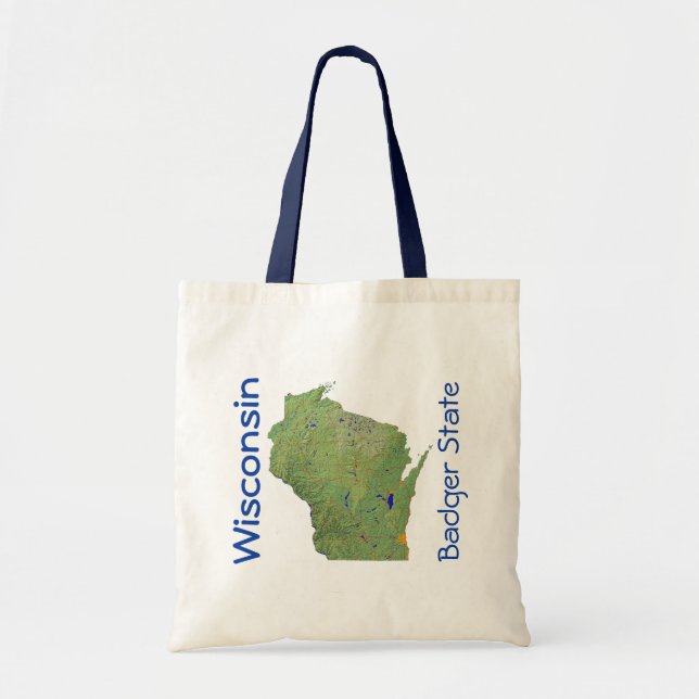 Wisconsin Map Bag (Front)