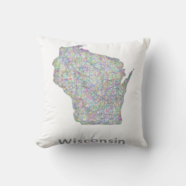 Wisconsin map cushion (Front)
