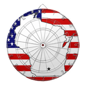 WISCONSIN MAP DARTBOARD