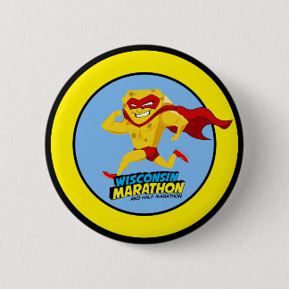 Wisconsin Marathon Race Day 6 Cm Round Badge