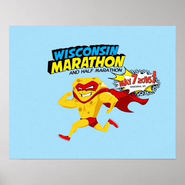 Wisconsin Marathon Race Day Poster (Front)