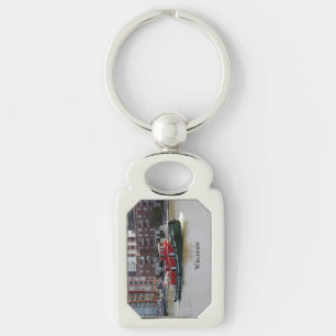 Wisconsin metal key chain