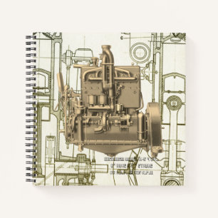 Wisconsin Motor Milwaukee Wisconsin gas engine K5 Notebook