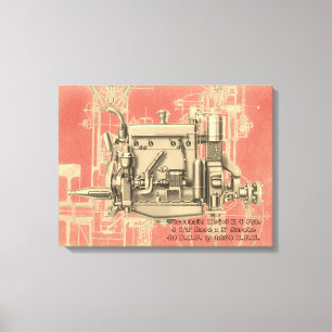 Wisconsin Motor Milwaukee Wisconsin gas engine X Canvas Print