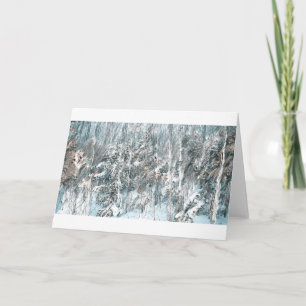 Wisconsin Northwoods Trees Holiday Card