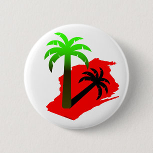 Wisconsin Palm Tree 6 Cm Round Badge
