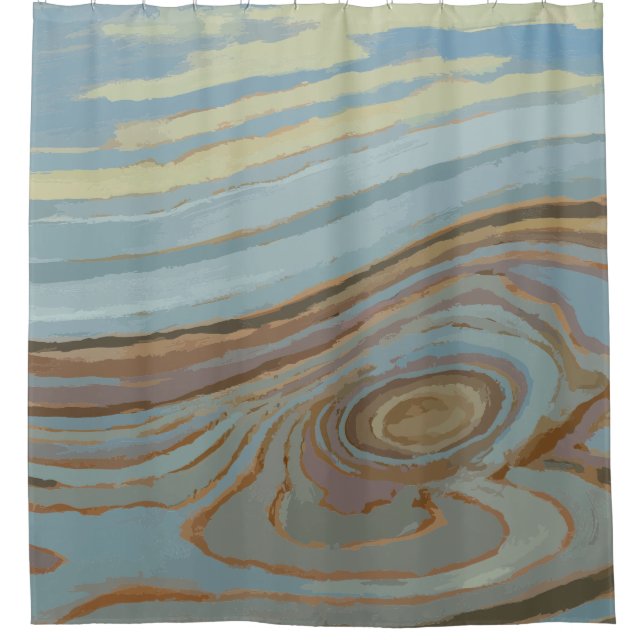 Wisconsin Point Lake Superior Shower Curtain (Front)