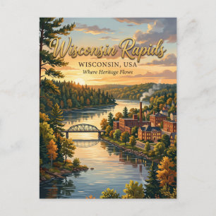 Wisconsin Rapids, Wisconsin Postcard