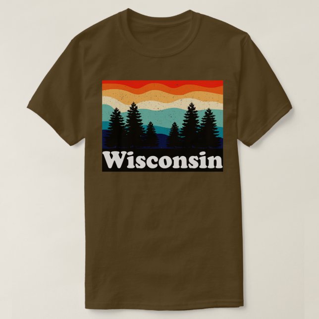 Wisconsin Retro T-Shirt (Design Front)