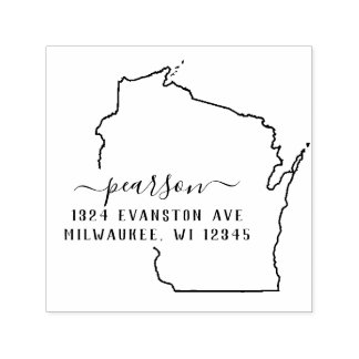 Wisconsin Return Address Stamp Self-Inking