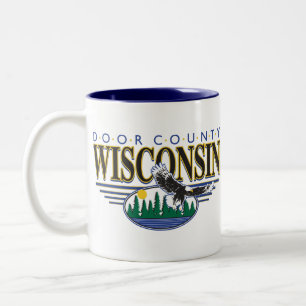 WISCONSIN-SCENE- Two-Tone COFFEE MUG