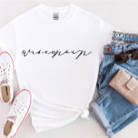 Wisconsin Script State Women’s T-Shirt<br><div class="desc">We are always adding new designs daily!</div>