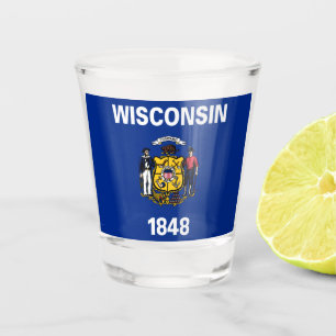 WISCONSIN SHOT GLASS