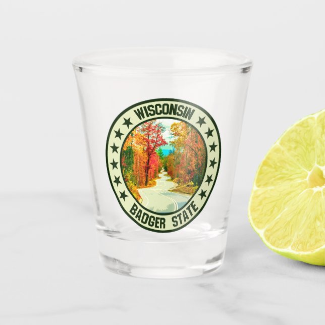 Wisconsin                                          shot glass (Front)