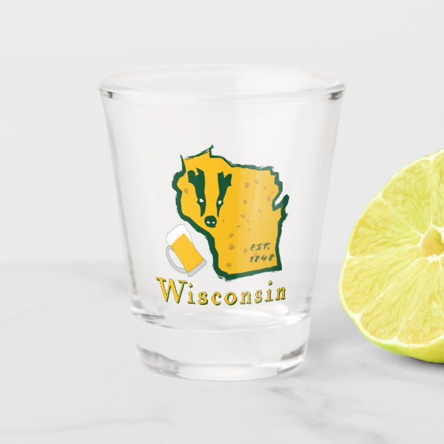 Wisconsin Shot Glass (Front)