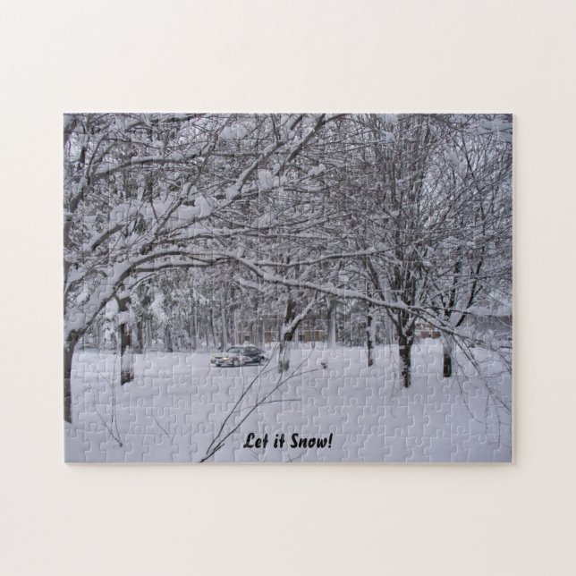 Wisconsin Snow Scene Puzzle (Horizontal)