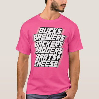 Wisconsin Sports friends friends T-Shirt